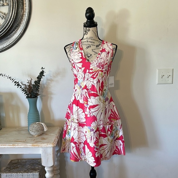 NWT Natori Josie Solstice Floral Poppy Tennis Dress Women's size L - Picture 3 of 9